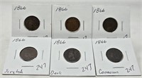 (6) 1866 Cents-Problems