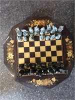 Metal chess set
