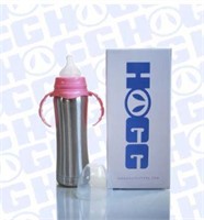 8OZ Hogg Baby Bottles (2) Pink & Blue