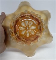 Carnival glass bowl