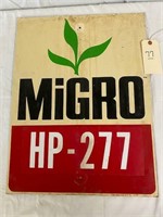 L77- Migro Seed Masonite Sign 24 x18