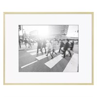 SE5526 Thin Matted Gallery Frame Gold, 11" x 14"