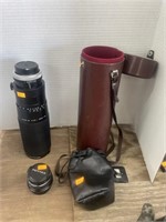 Cosina and pentax camera lens