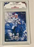 2014 Topps Fire Flame #67 Tom Brady Card