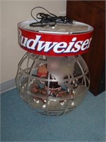 Budweiser Clydesdale Rotating Carousel Globe Sign