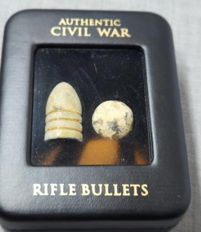 Authentic Civil War Rifle Bullets with