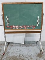 Vintage 2 sided childrens chalk board