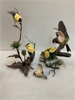 (2) Boehm Bird Figures - Yellow Birds & Grosbeak