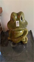Ceramic frog cookie jar