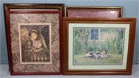 (4) Decorative Framed Prints