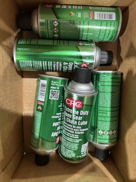 (5) Cans of Open Gear Chain Lube