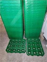 LOT OF GREEN  CRATES