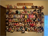 SHELF DISNEY & TY BEANIE BABIES