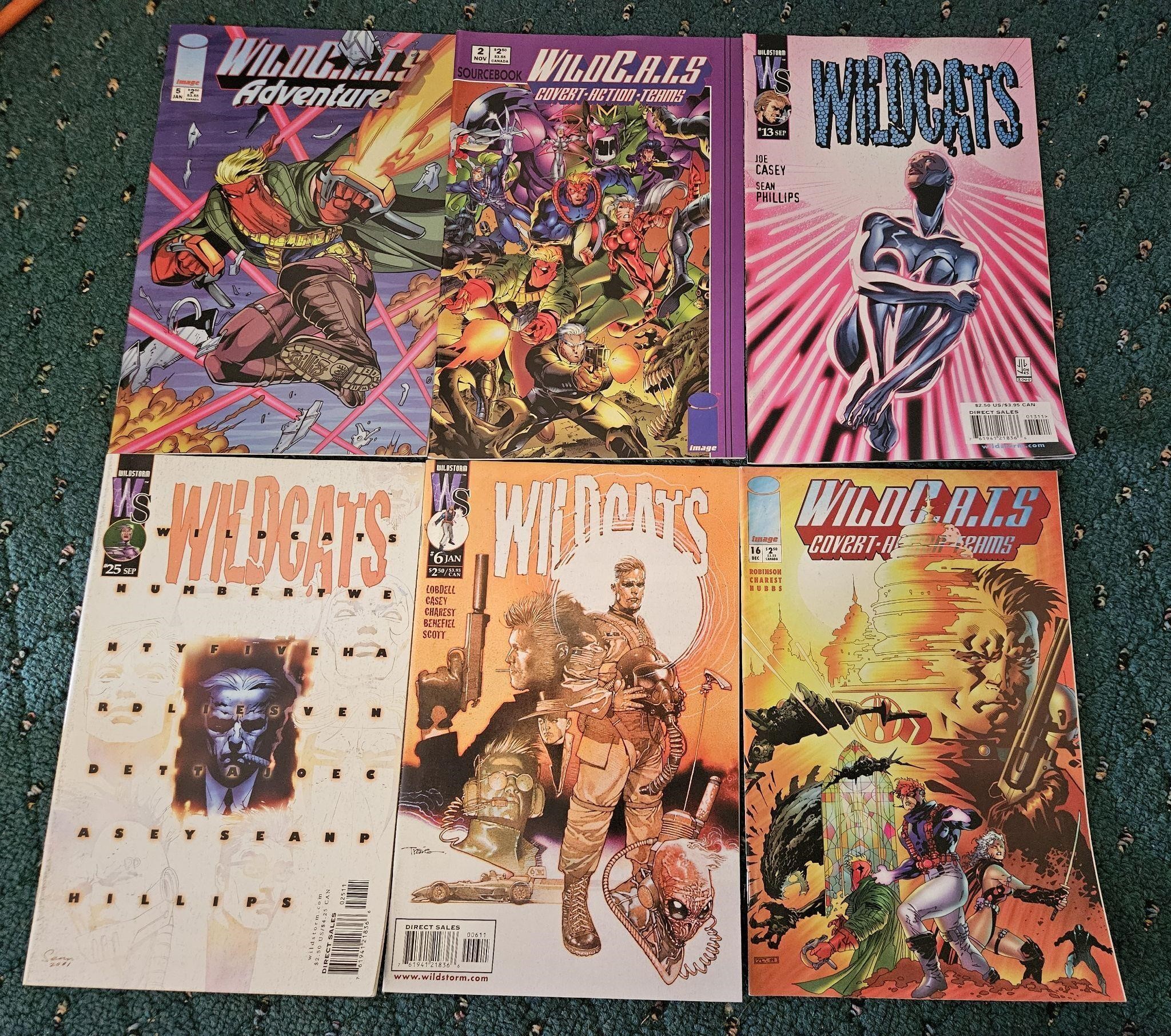 Lot of 6 Comic Books Wildcats