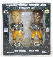 Paul Hornung and Willie Wood Bobblehead Set