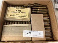 Approx. 85 Rounds of .30 Ball Ammunition