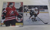 2 Signed  Hockey Photos