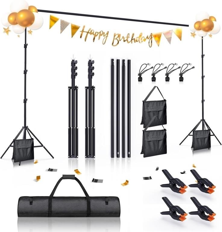 BEIYANG Upgraded 8.5x10FT Photo Backdrop Stand