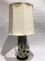 ORIENTAL LAMP MARKED ON BACKSIDE