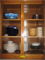 Contents of Cabinet - Misc  Dishes