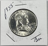 1955 Brilliant Uncirculated Franklin Silver Half