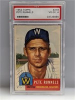 1953 Topps PSA 4 #219 Pete Runnels Senators
