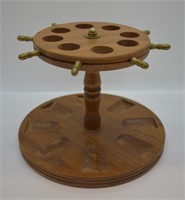 Wooden pipeholder (round nautical style)