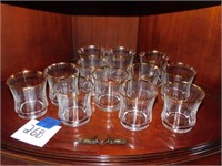 GOLD RIMMED TUMBLERS