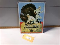 Ken Wel tin sign,  11" x 14"