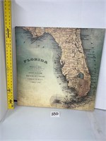 FLORIDA MAP WALL ART