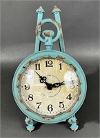 Teal Desk Clock On Easel NEW