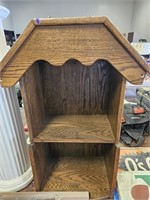 Wooden Small House Décor 2 Shelf