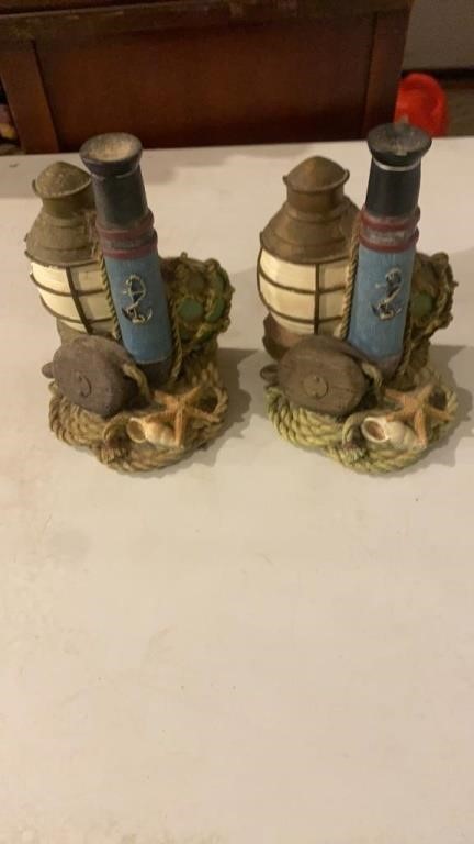 Lighthouse Nautical Book Ends