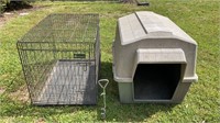 Large Dog Crate and Dog House