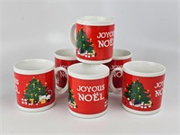 6 Noel Ceramic Mugs