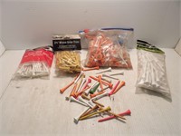 Golf Tee Assortment Some New in Bag