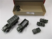 Model Military trucks and jeeps
