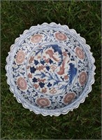 Large Antique Chinese Earthenware Platter
