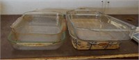 (4) Pyrex Dishes