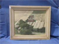 Framed aerial picture of Farm
