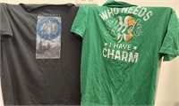 Who needs luck I have charm t shirt sz m. and