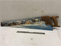 Beautiful Hand Painted Saw