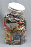 Large Jar of  "Old" Match Books