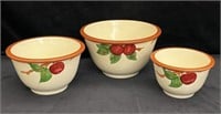 FRANCISCAN Pottery Mixing Bowls