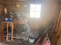 Shed contents on the right