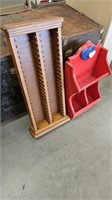 2- wood shelves