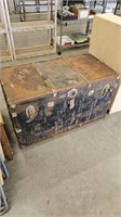 Vintage  trunk and contents 40"×21"×29"