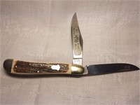 Bulldog Stag Handle 2 Blade Knife - Germany
