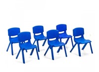 6-pack Kids Plastic Stackable Classroom Chairs