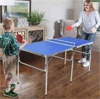 Costway 60" Portable Folding Table Tennis Game